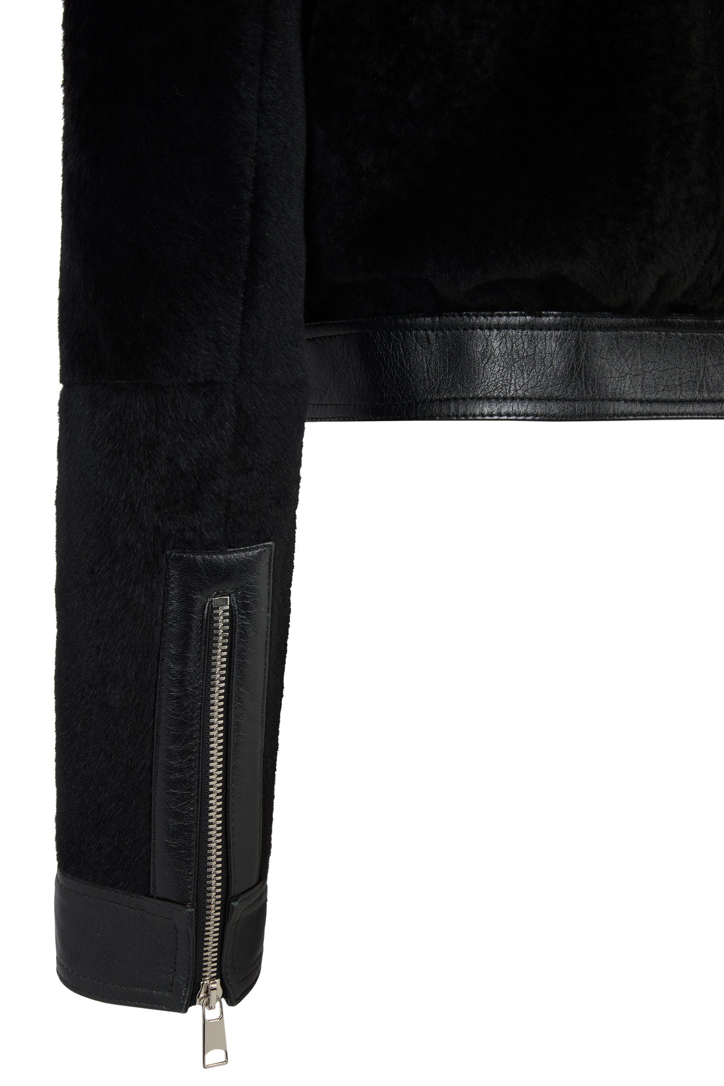 Alexander Mcqueen Shearling Leather Biker Jacket