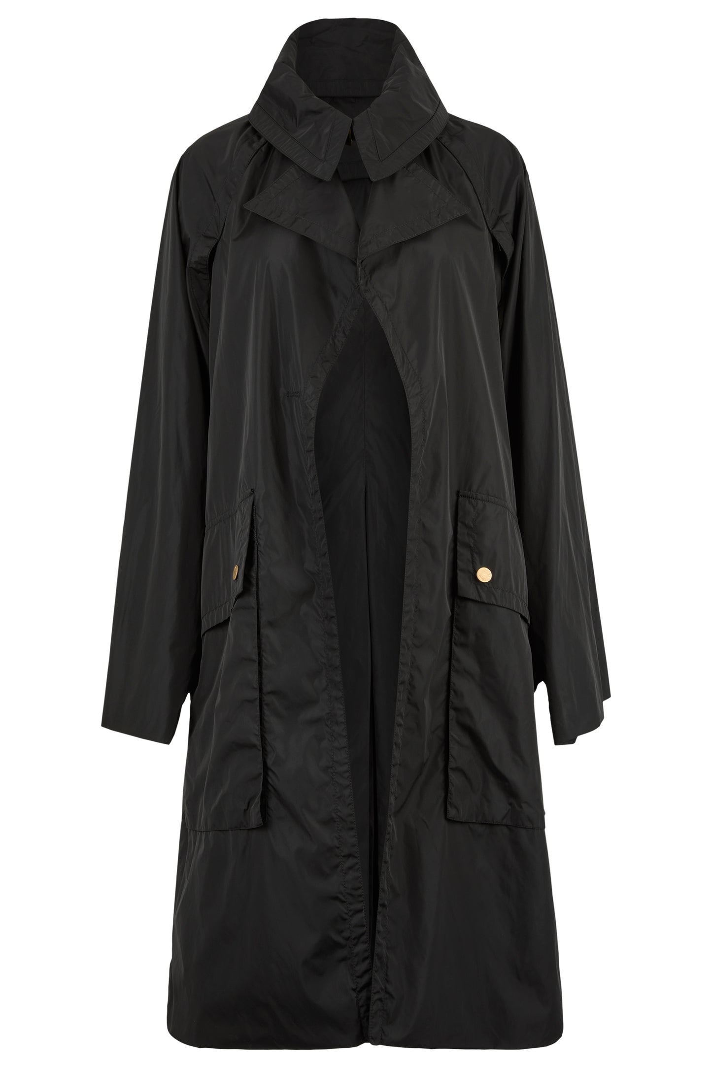 Vintage Gucci Tom Ford F/W 2003 Long Nylon Black Jacket