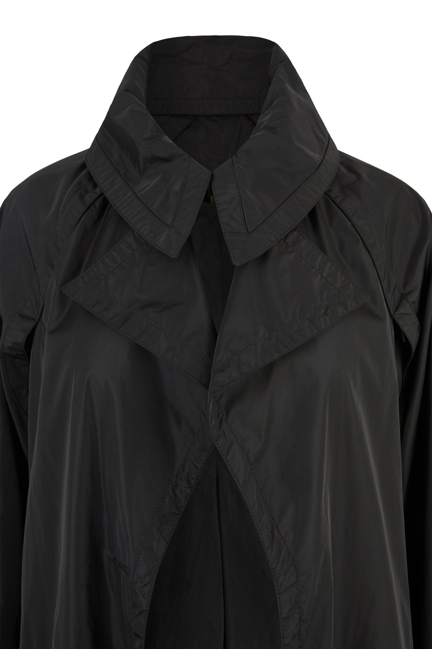 Vintage Gucci Tom Ford F/W 2003 Long Nylon Black Jacket