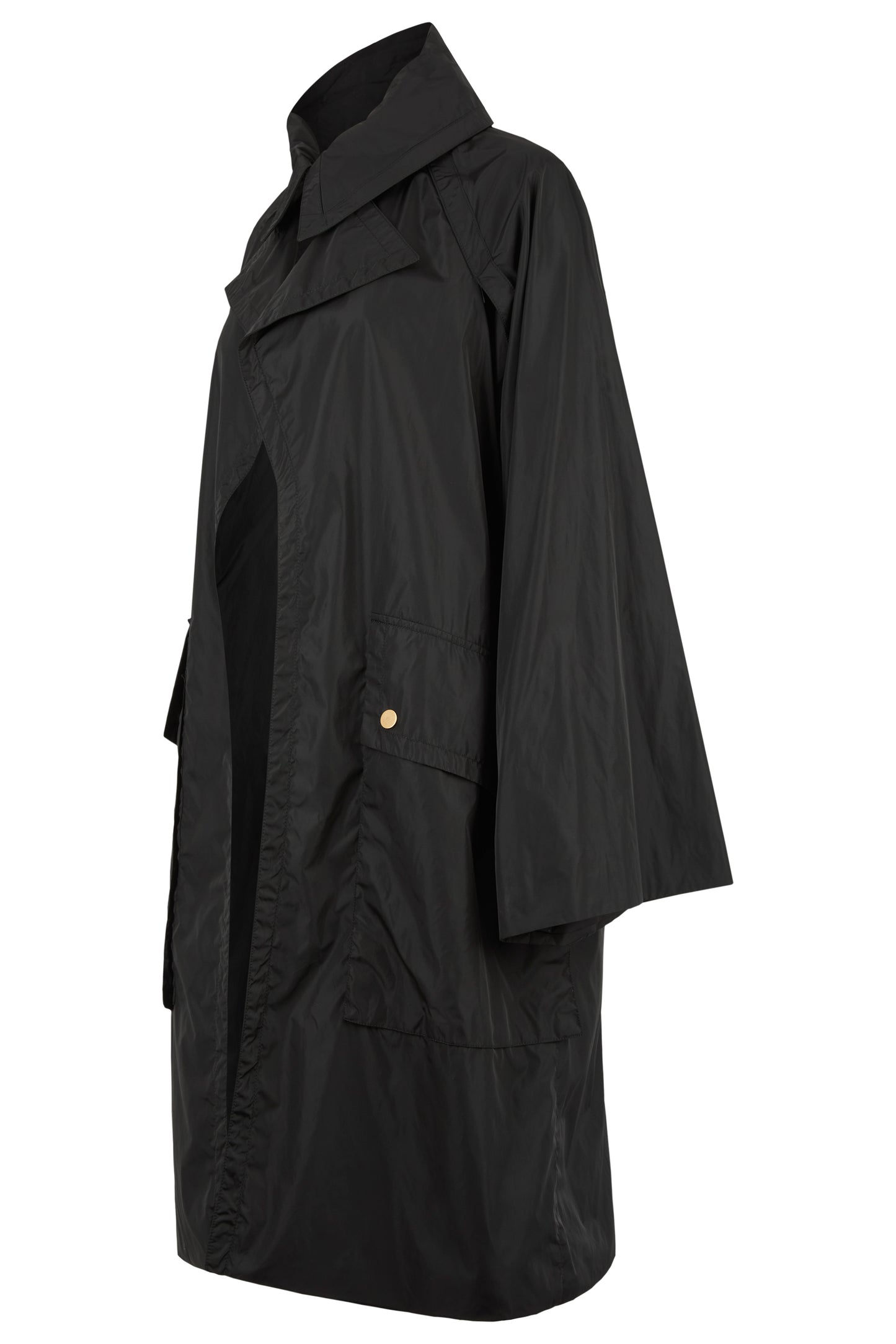 Vintage Gucci Tom Ford F/W 2003 Long Nylon Black Jacket