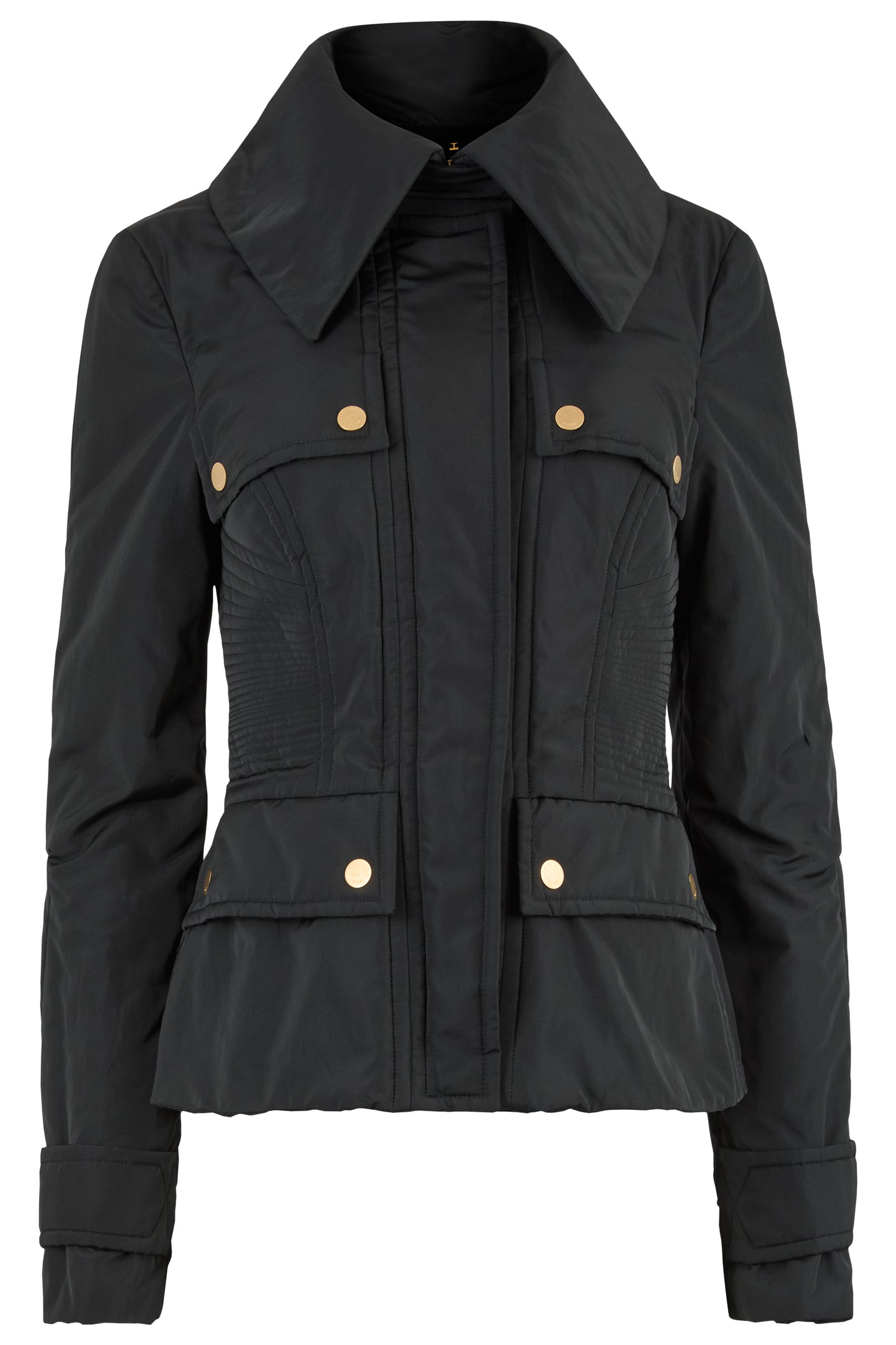 Vintage Gucci F/W 2003 Black Silk Corseted Jacket