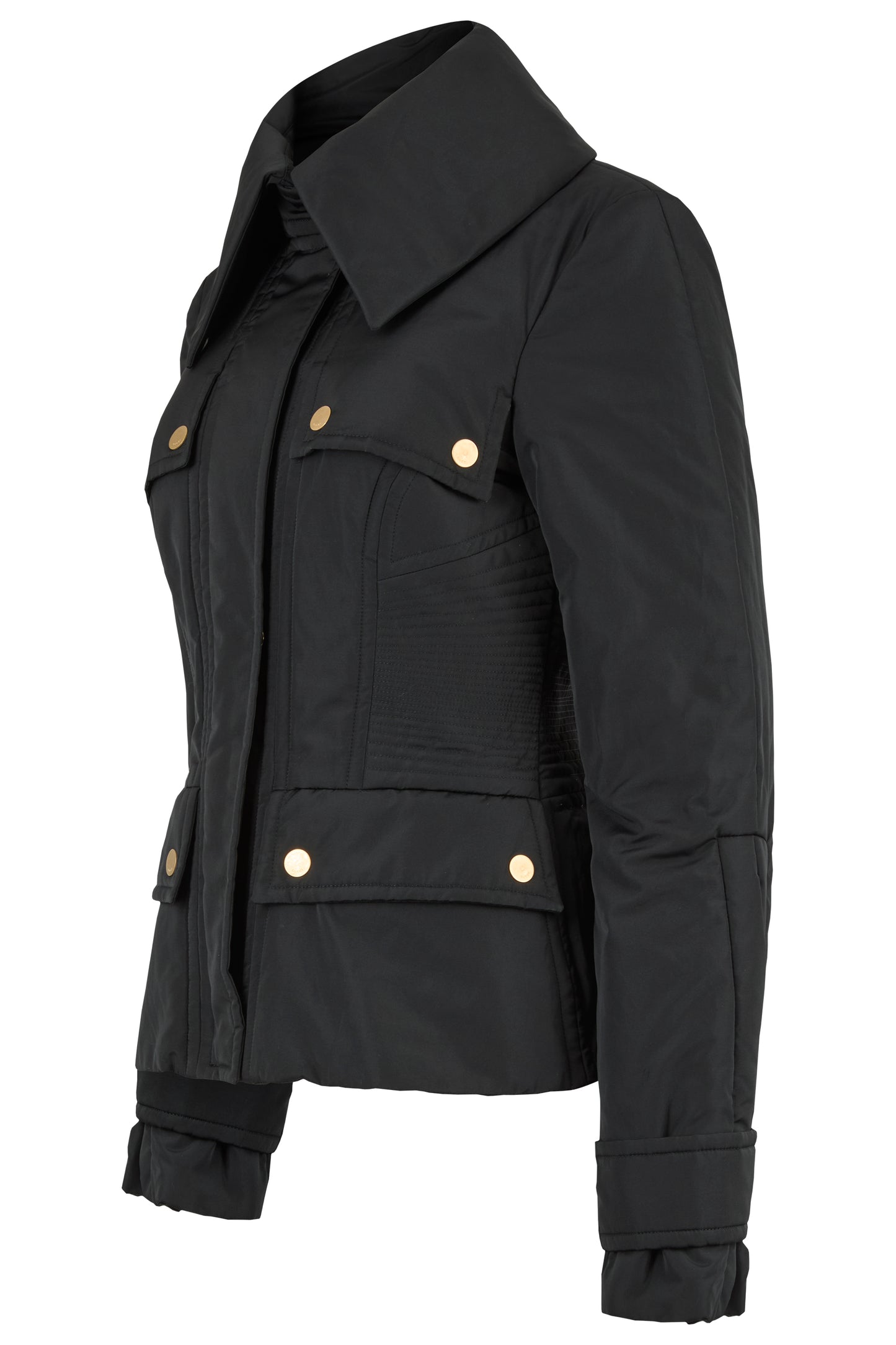 Vintage Gucci F/W 2003 Black Silk Corseted Jacket