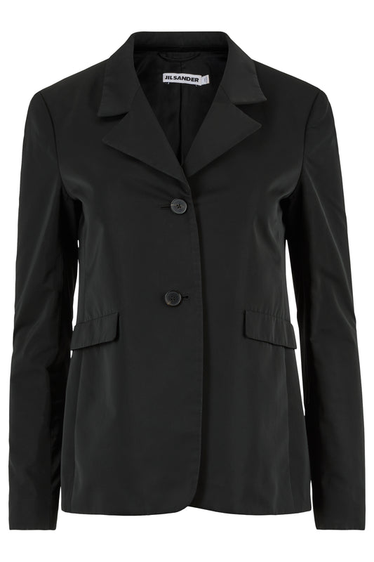 Jil Sander Black Satin Blazer