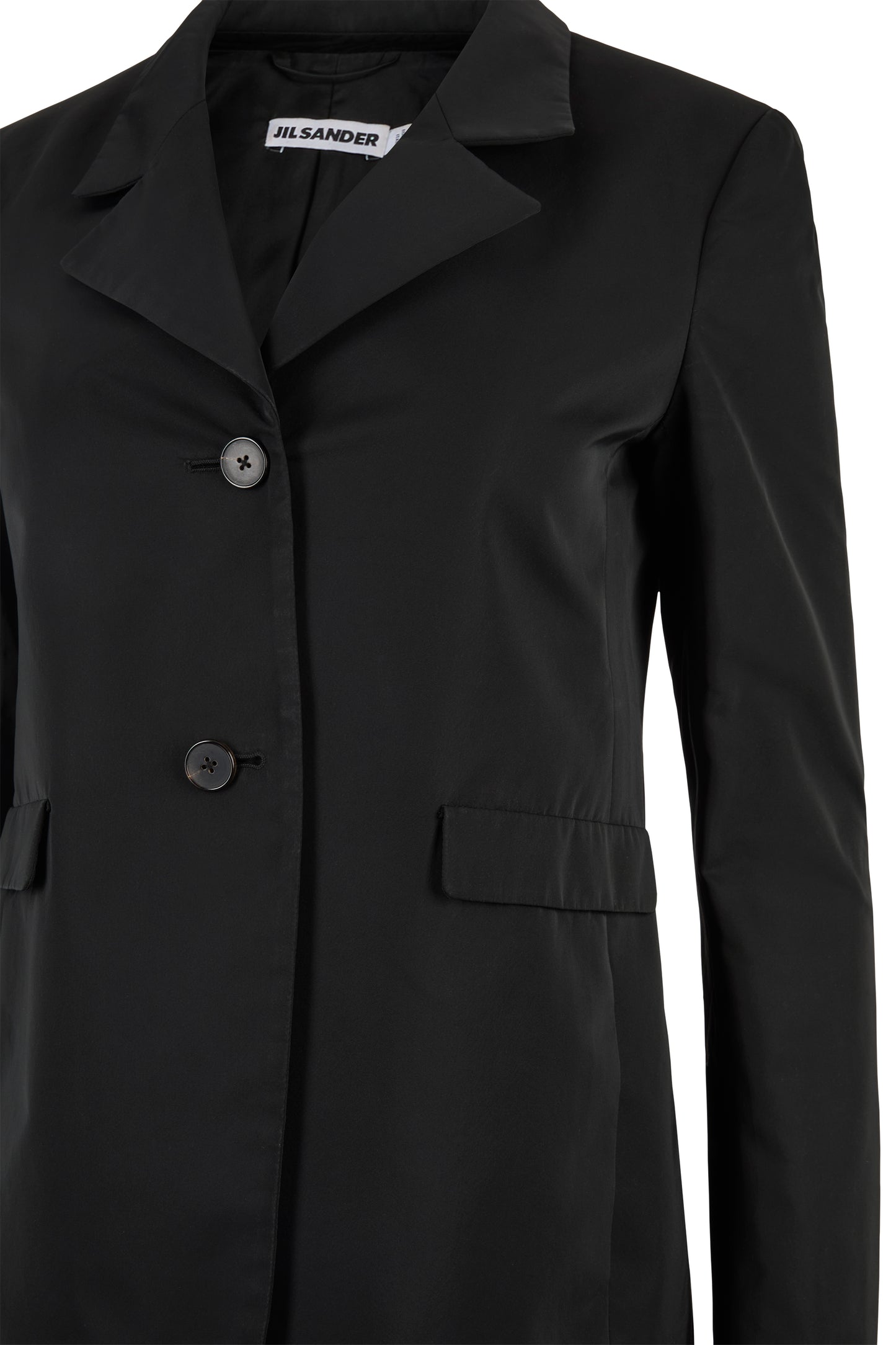 Jil Sander Black Satin Blazer