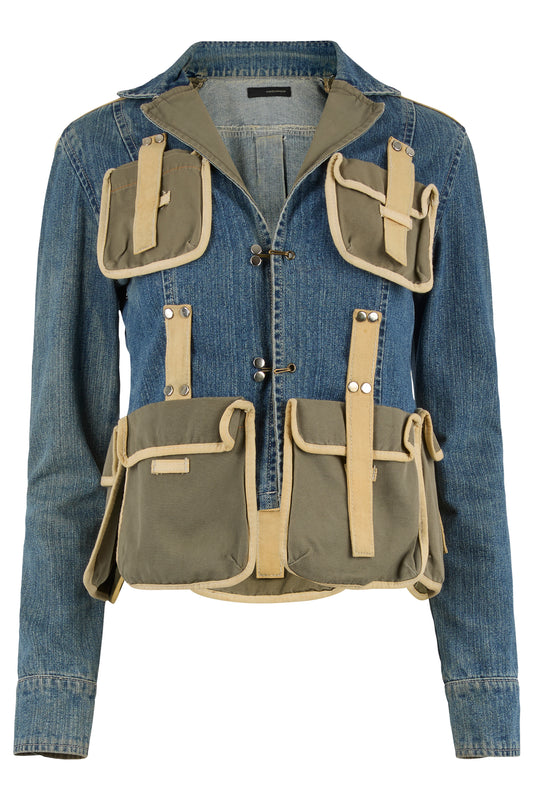 Vintage Dsquared Multi Pocket Cargo-Style Jacket