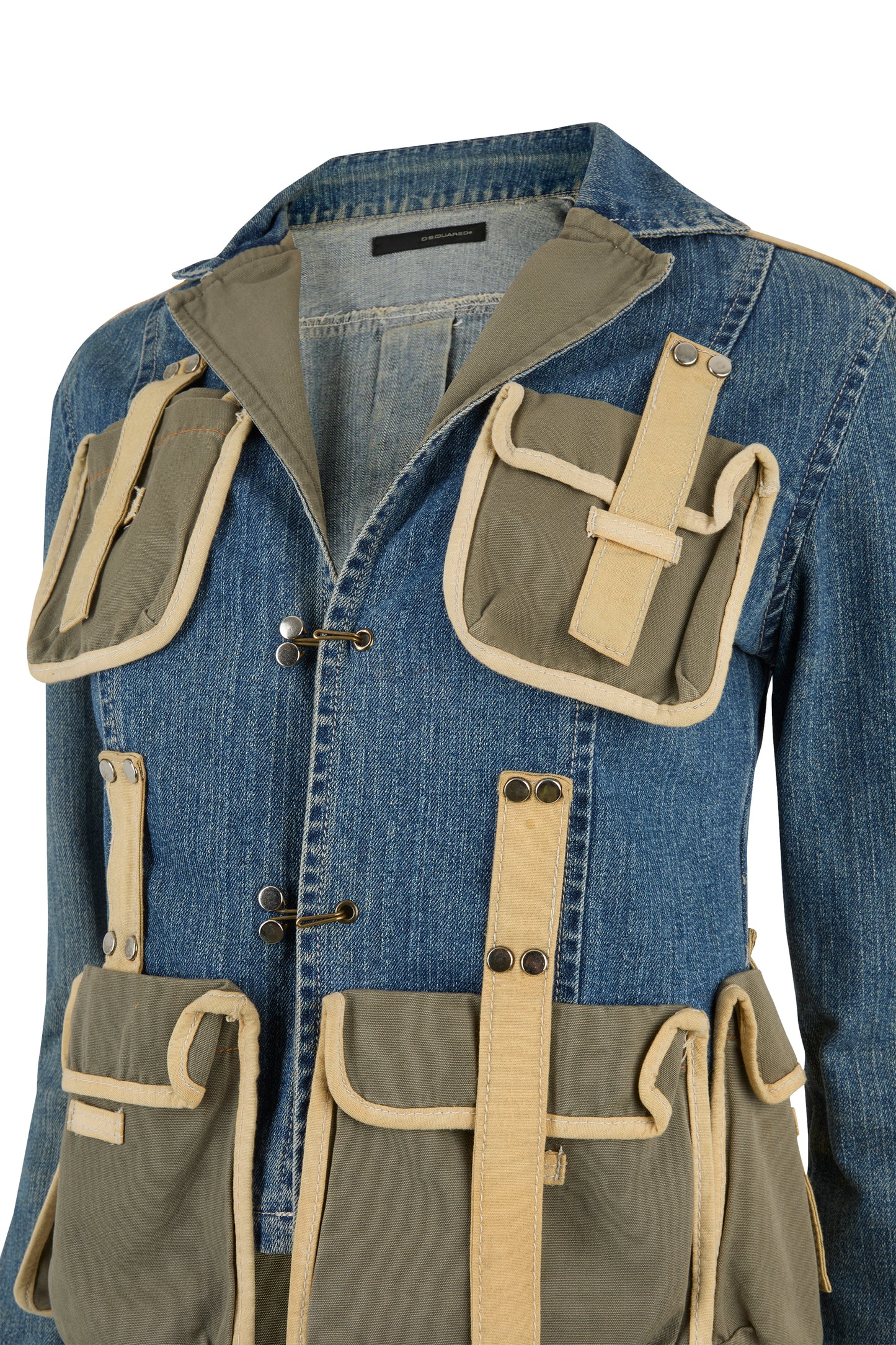 Vintage Dsquared Multi Pocket Cargo-Style Jacket