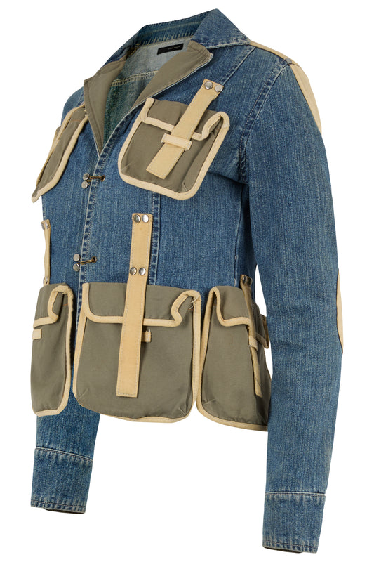 Vintage Dsquared Multi Pocket Cargo-Style Jacket