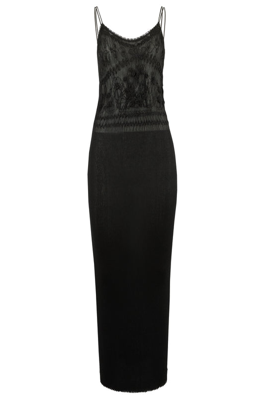 Vintage Christian Lacroix Knit Black Dress