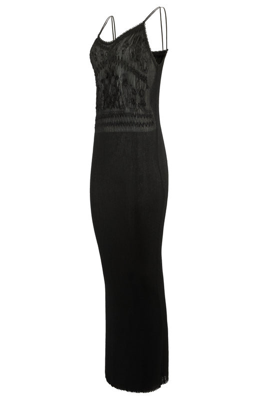 Vintage Christian Lacroix Knit Black Dress