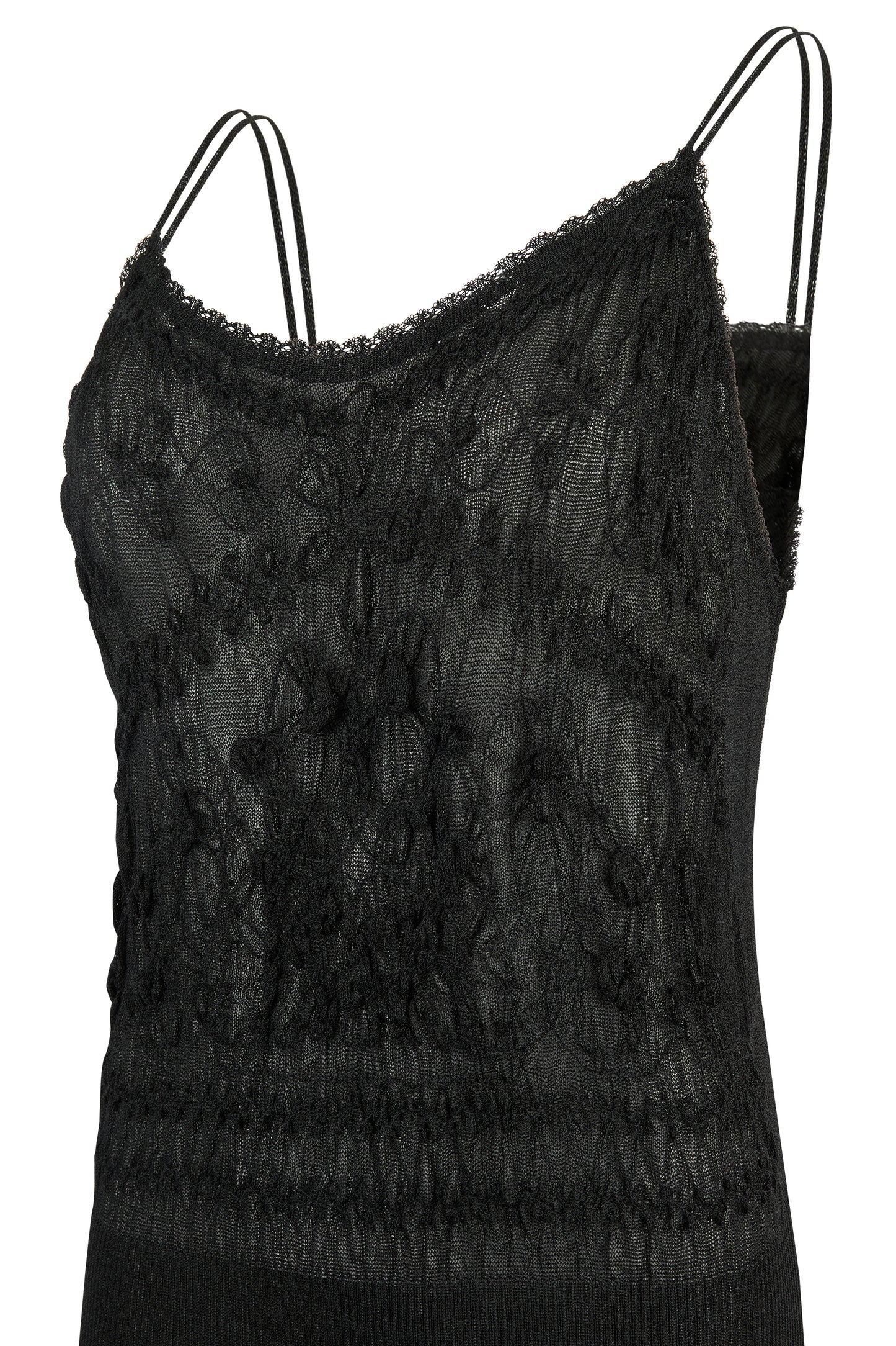 Vintage Christian Lacroix Knit Black Dress