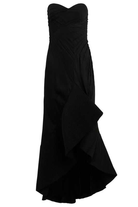Vintage Emporio Armani F/W 2005 Runway Black Corset Gown