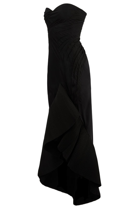 Vintage Emporio Armani F/W 2005 Runway Black Corset Gown