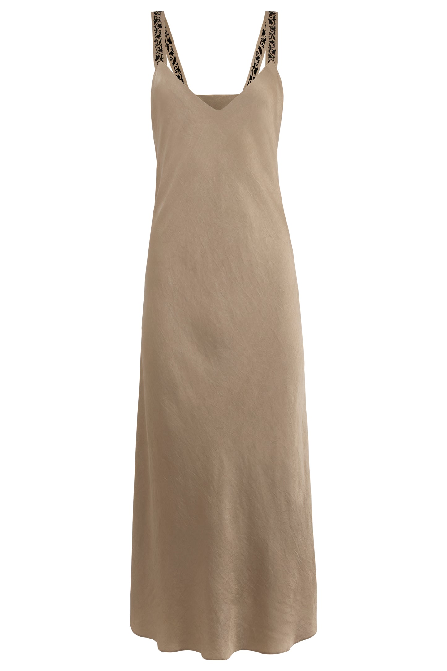 Blumarine Satin Champagne Slip Dress