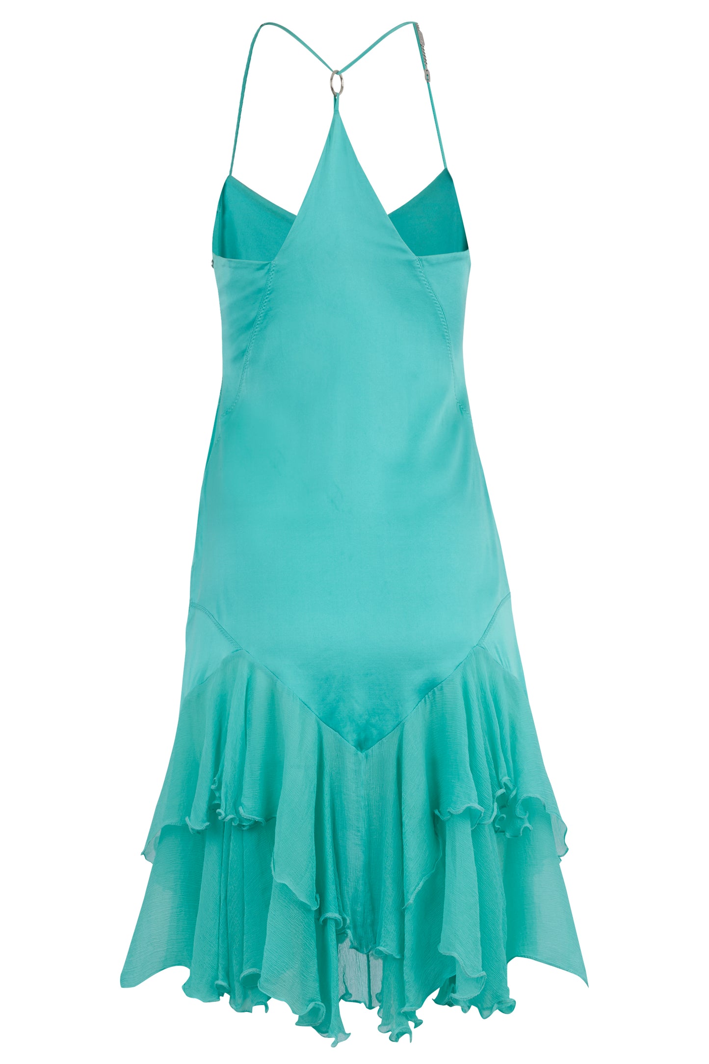 Roberto Cavalli Turquoise Blue 2004 Racerback Dress