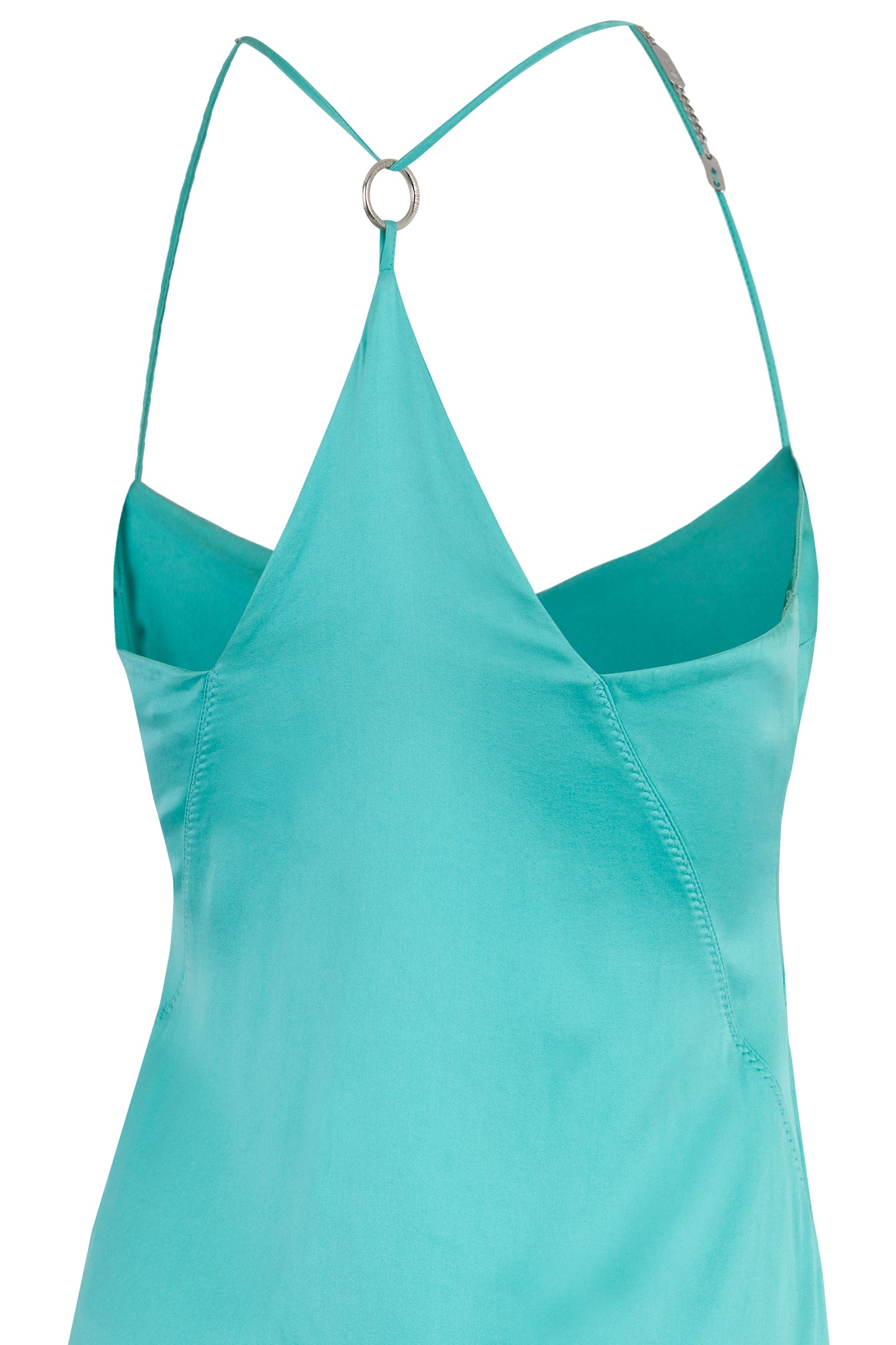 Roberto Cavalli Turquoise Blue 2004 Racerback Dress