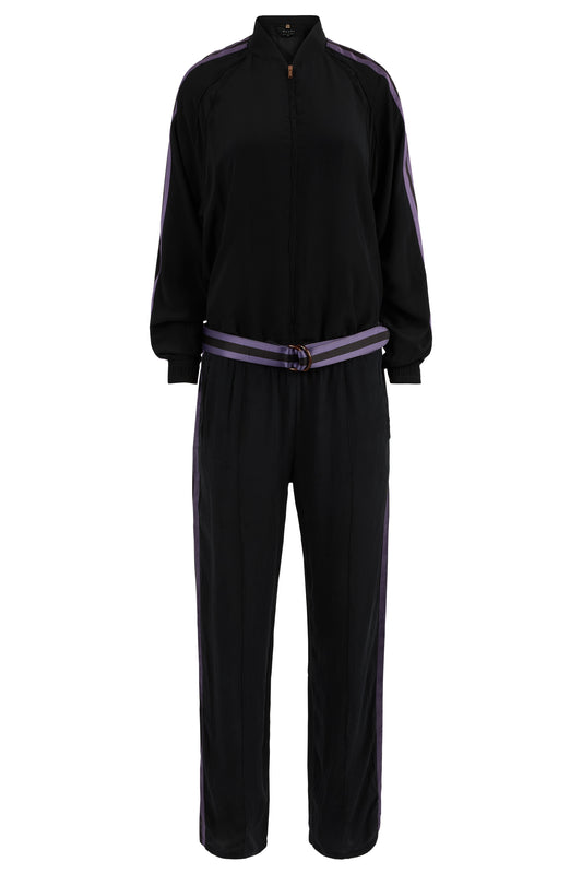 Vintage Gucci by Tom Ford 2004 Silk Purple Tracksuit Co ord Set