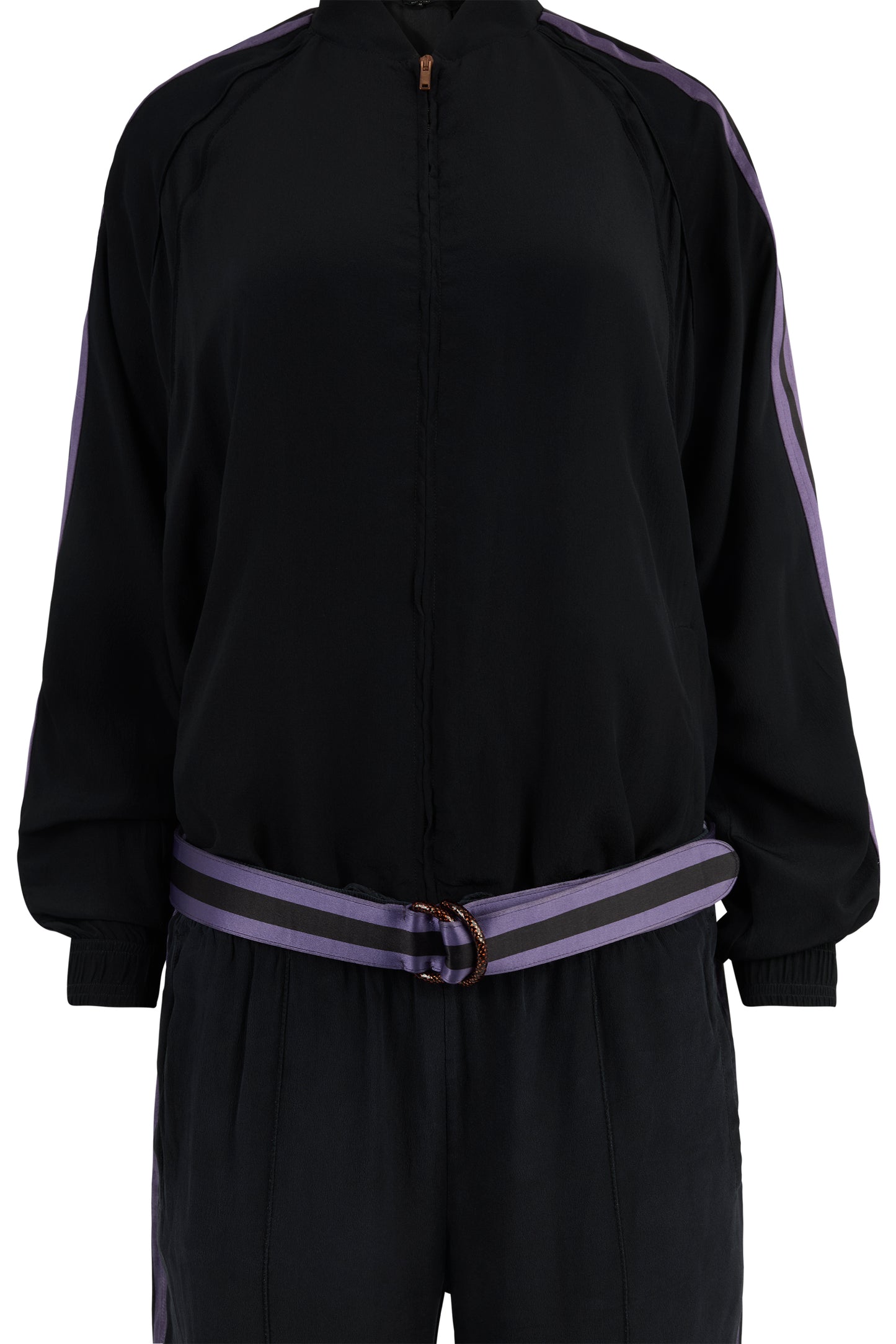 Vintage Gucci by Tom Ford 2004 Silk Purple Tracksuit Co ord Set
