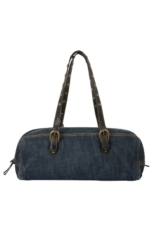 Vintage 2000's Miu Miu Denim Bowling Bag