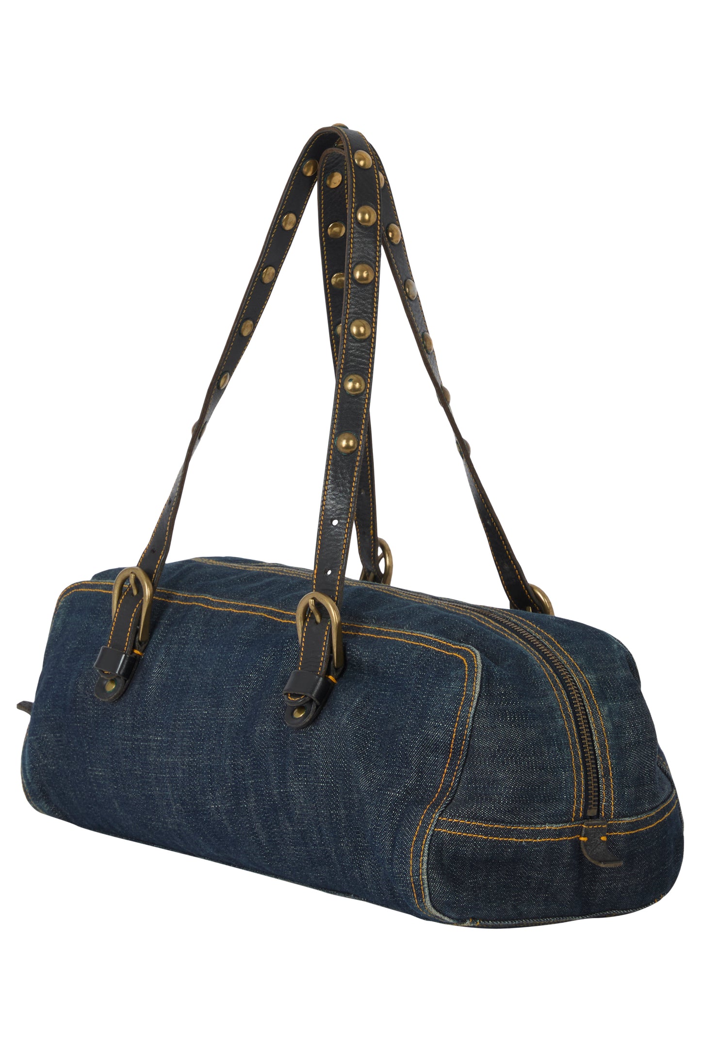 Vintage 2000's Miu Miu Denim Bowling Bag