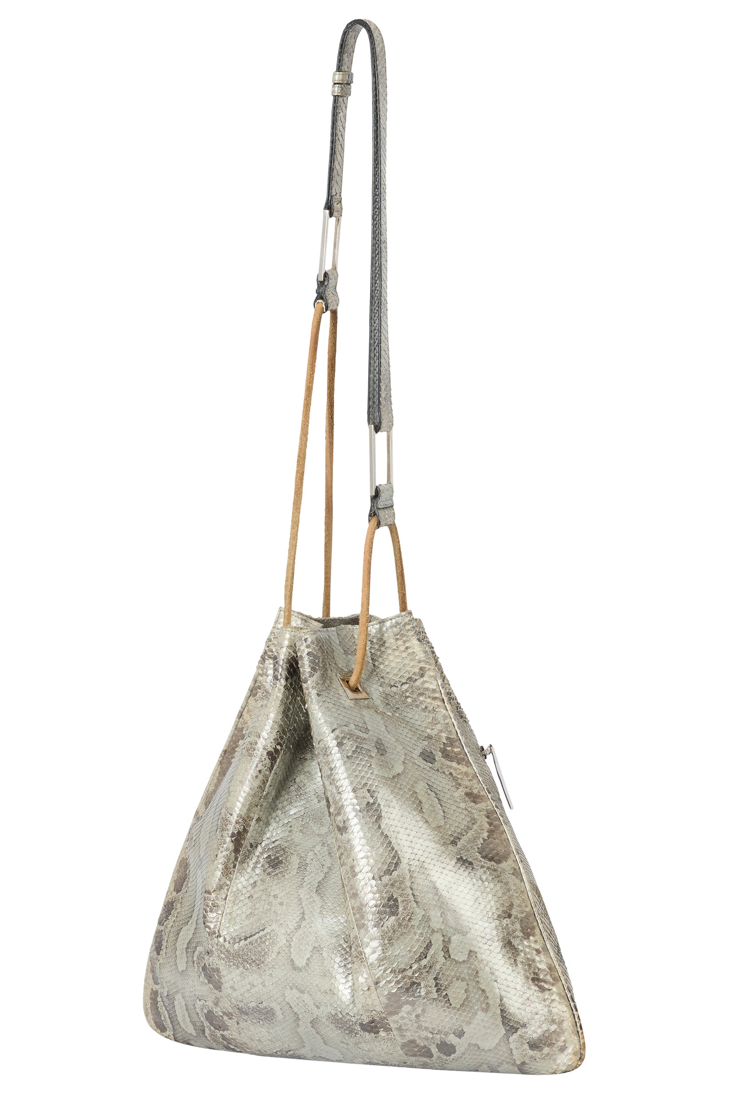 Vintage 1996 Gucci By Tom Ford Python Bucket Crossbody Bag