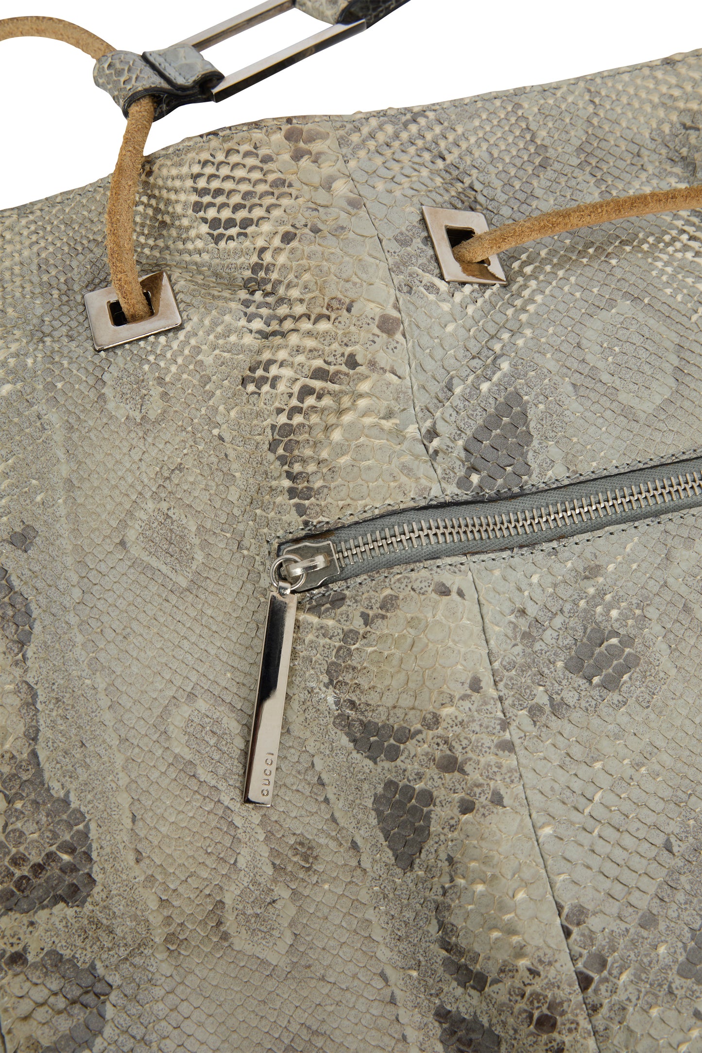 Vintage 1996 Gucci By Tom Ford Python Bucket Crossbody Bag