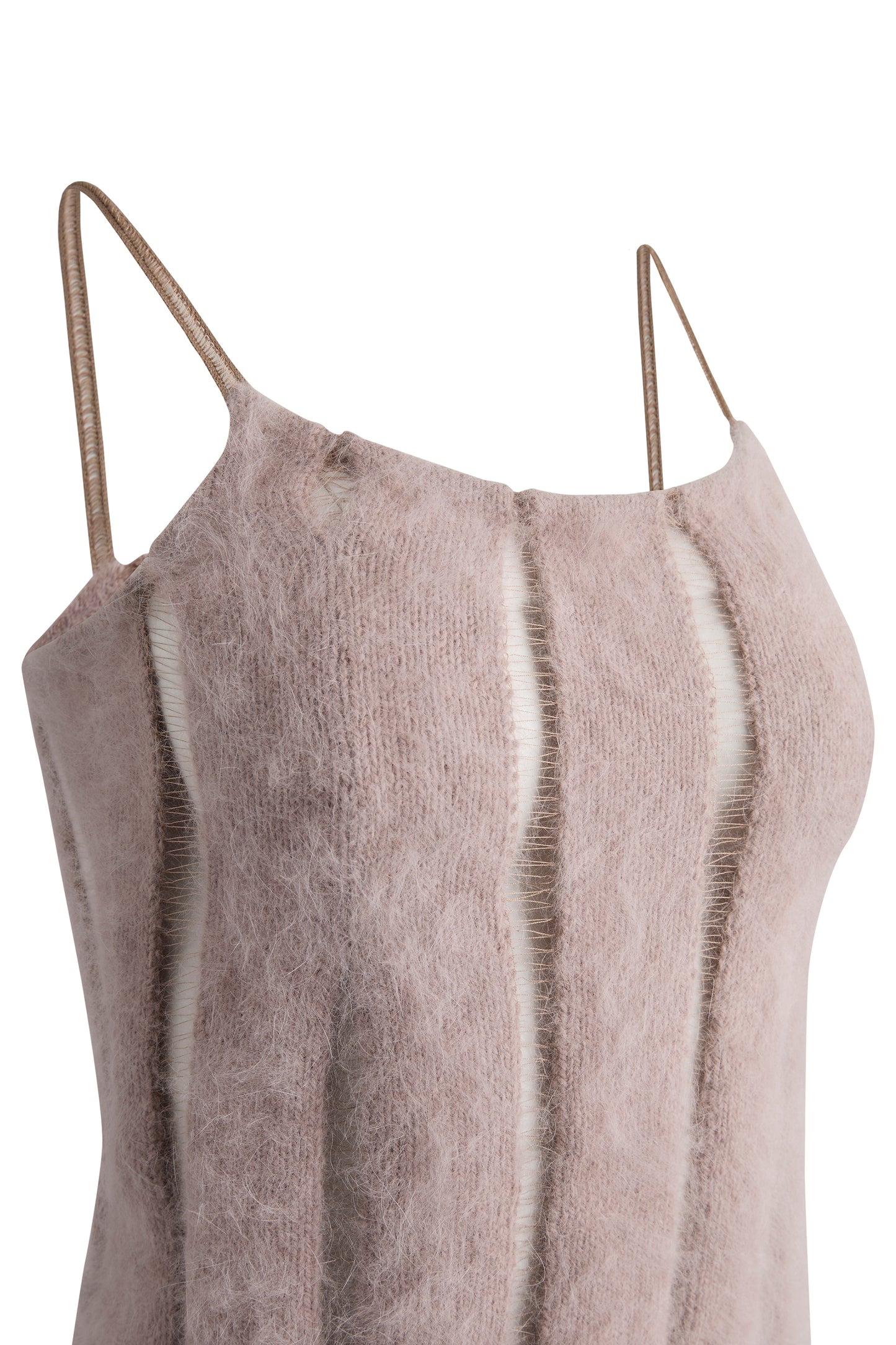 Vintage Yves Saint Laurent F/W 2001 Pink Angora Top