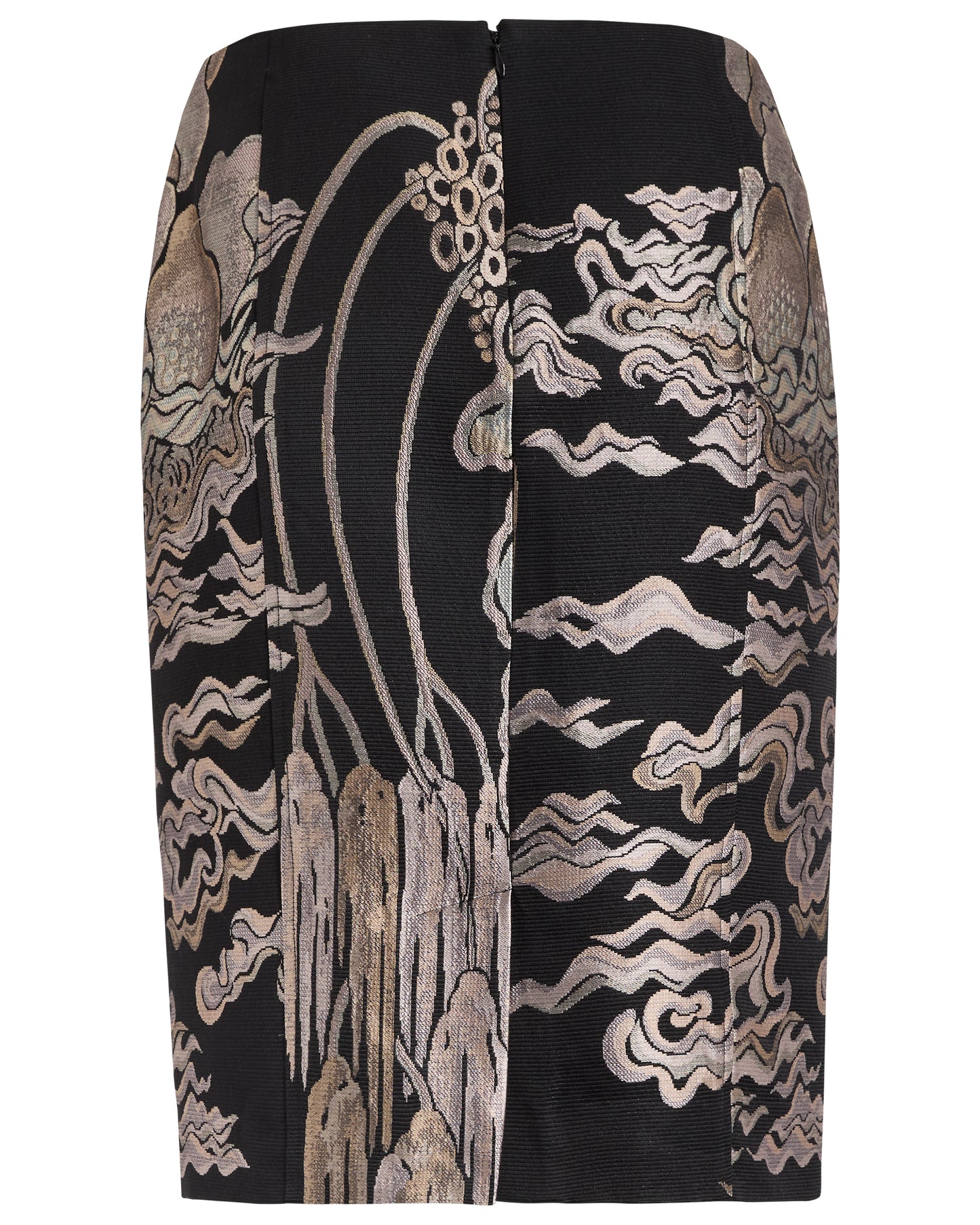 Yves Saint Laurent Rive Gauche F/W 2004 Jacquard Mink Coat & Skirt