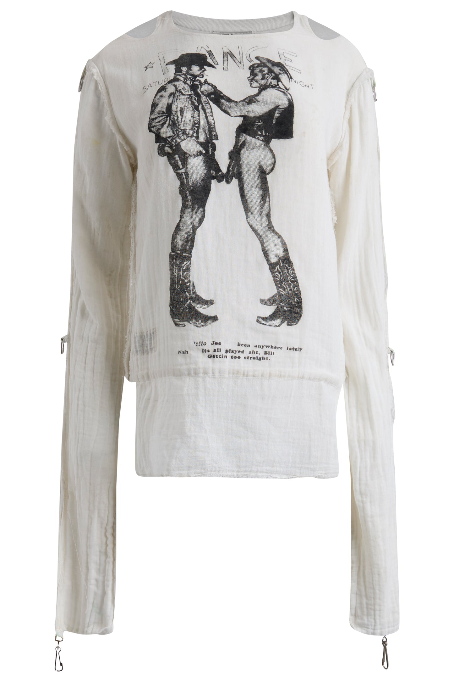 Vintage  1970's Vivienne Westwood Seditionaires "Cowboy," Muslin Long-sleeve top