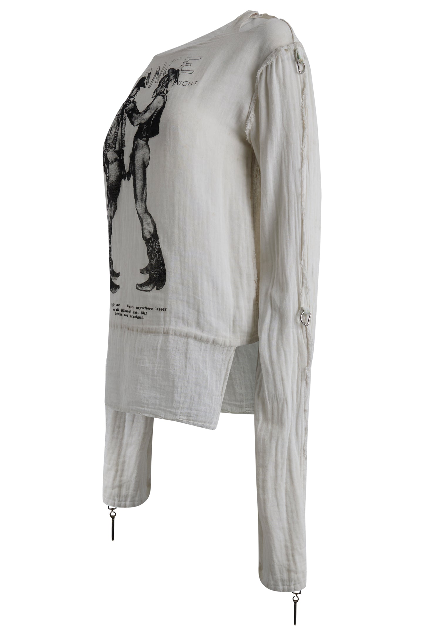 Vintage  1970's Vivienne Westwood Seditionaires "Cowboy," Muslin Long-sleeve top