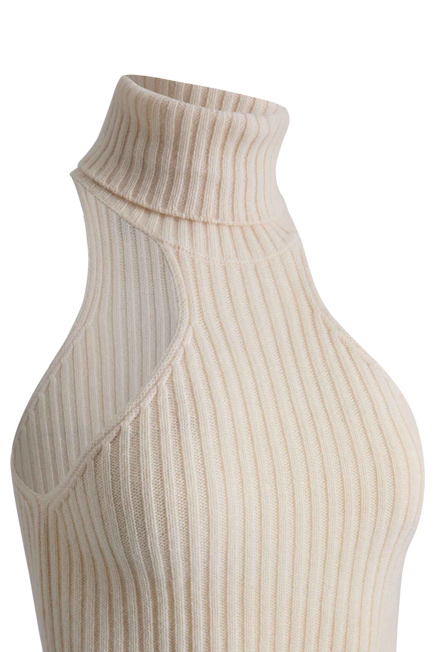 Vintage 2000's Gucci Cream Cashmere Roll Neck Top