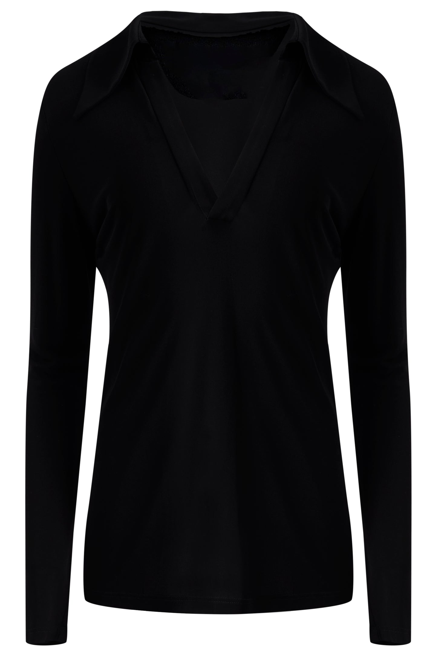 Vintage Gucci 1996 Long Sleeve Black V-Neck Shirt