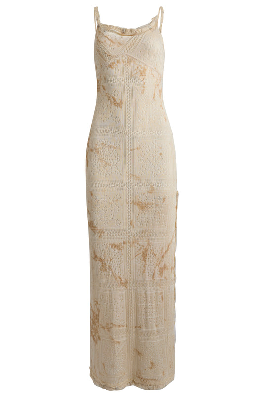 Vintage John Galliano F/W 2001 Look 44 Crochet Fur Knitted Gown