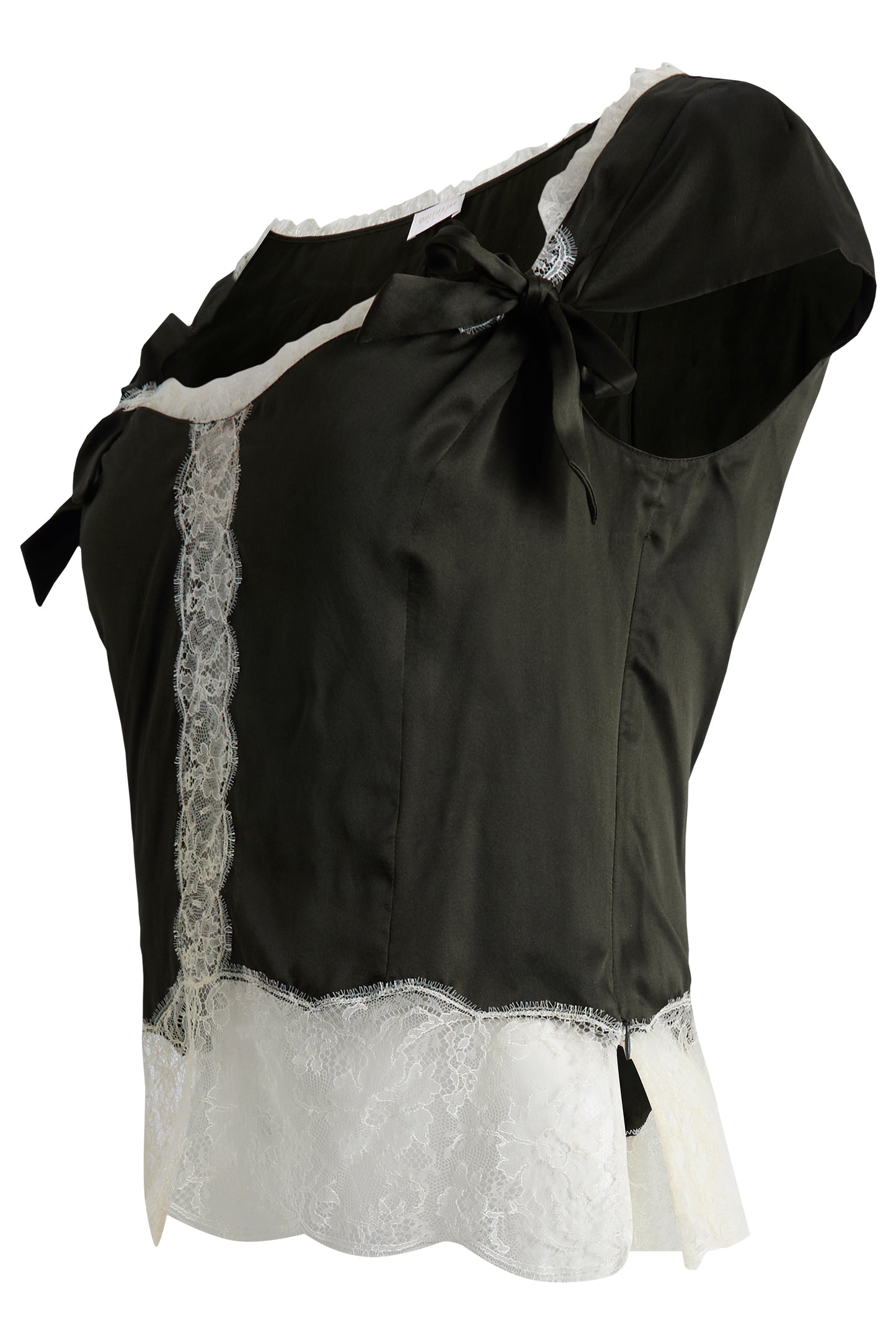 Valentino Lace Silk Bow Cami Top