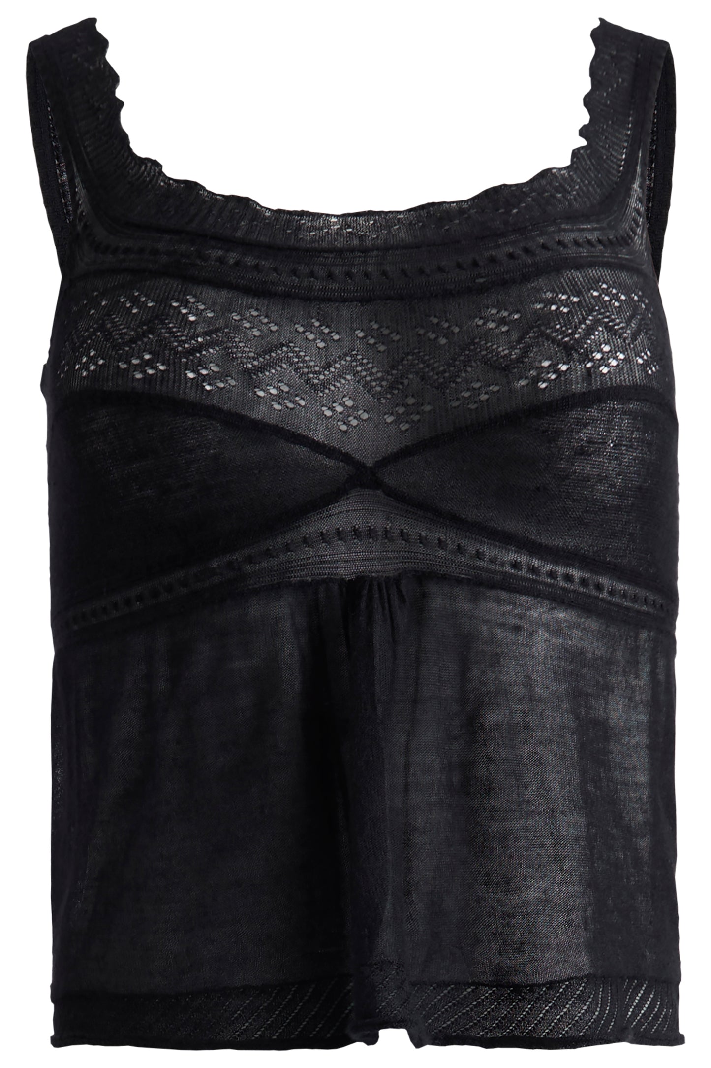 Vintage 2000's Yves Saint Laurent Black Cashmere Tank Top