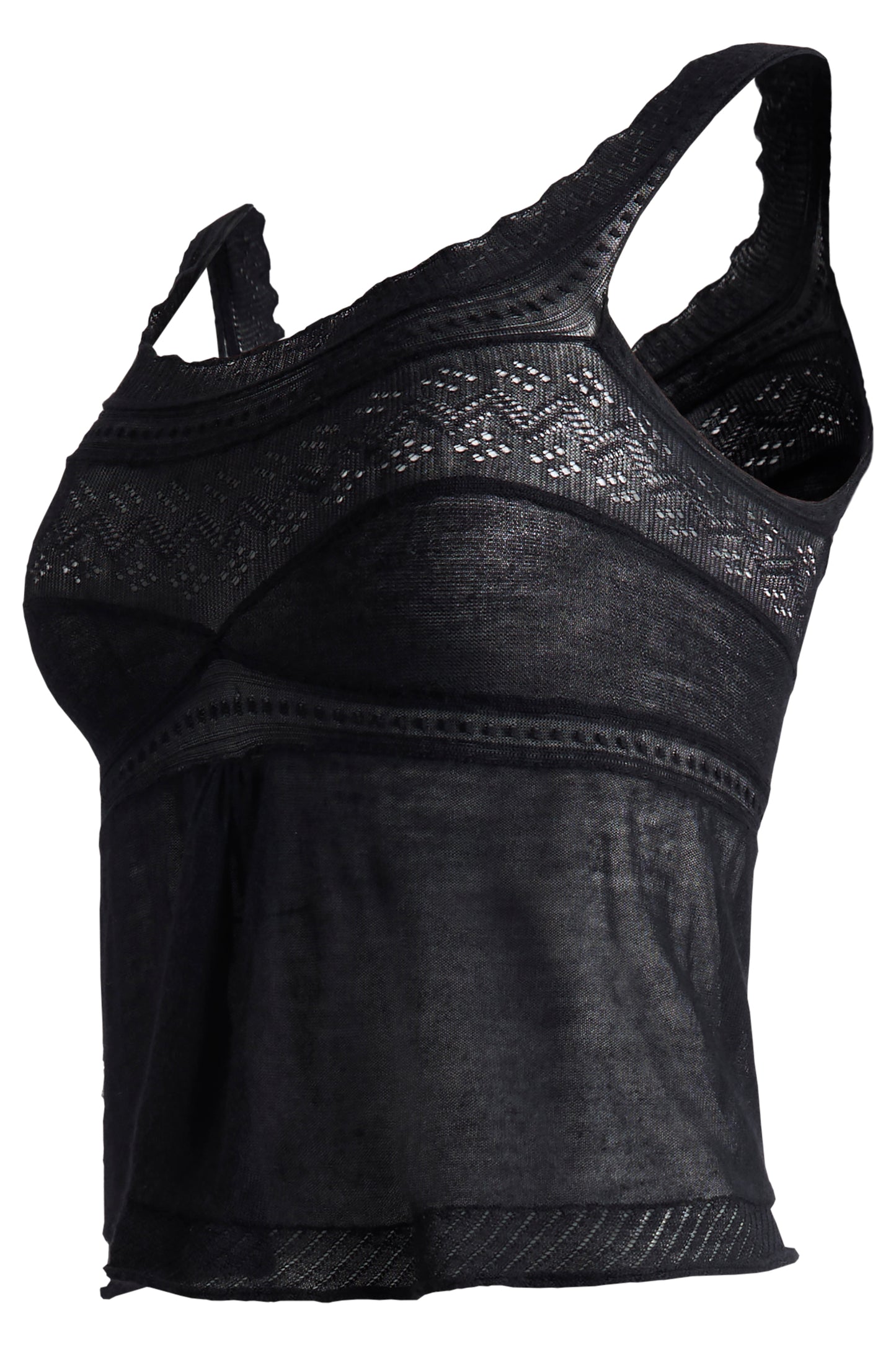 Vintage 2000's Yves Saint Laurent Black Cashmere Tank Top