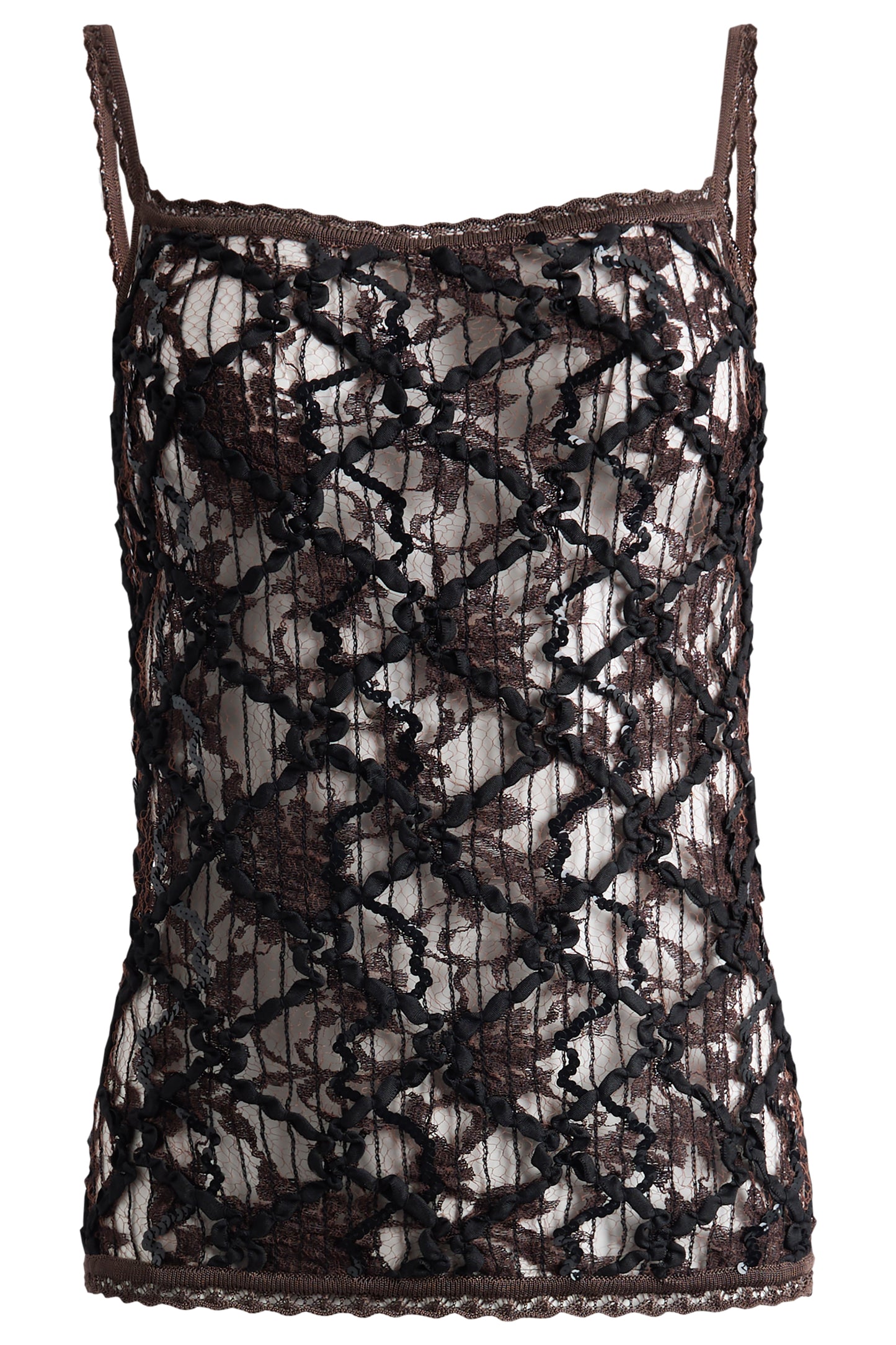 Vintage 2000's Christian Lacroix Bazar Lace & Sequin Knit Top
