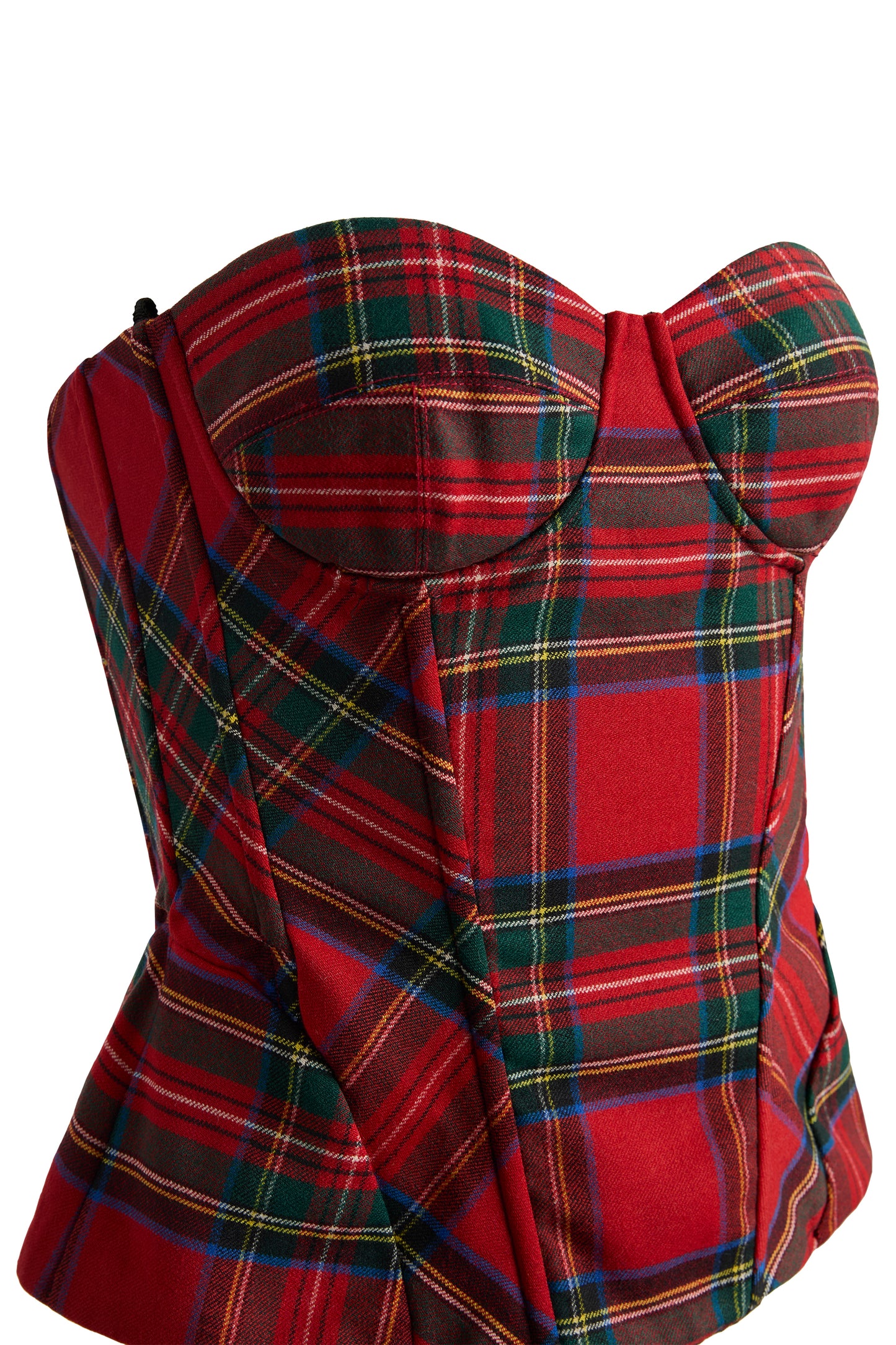 Vintage 1999 Dolce&Gabbana Red Tartan Corset Top