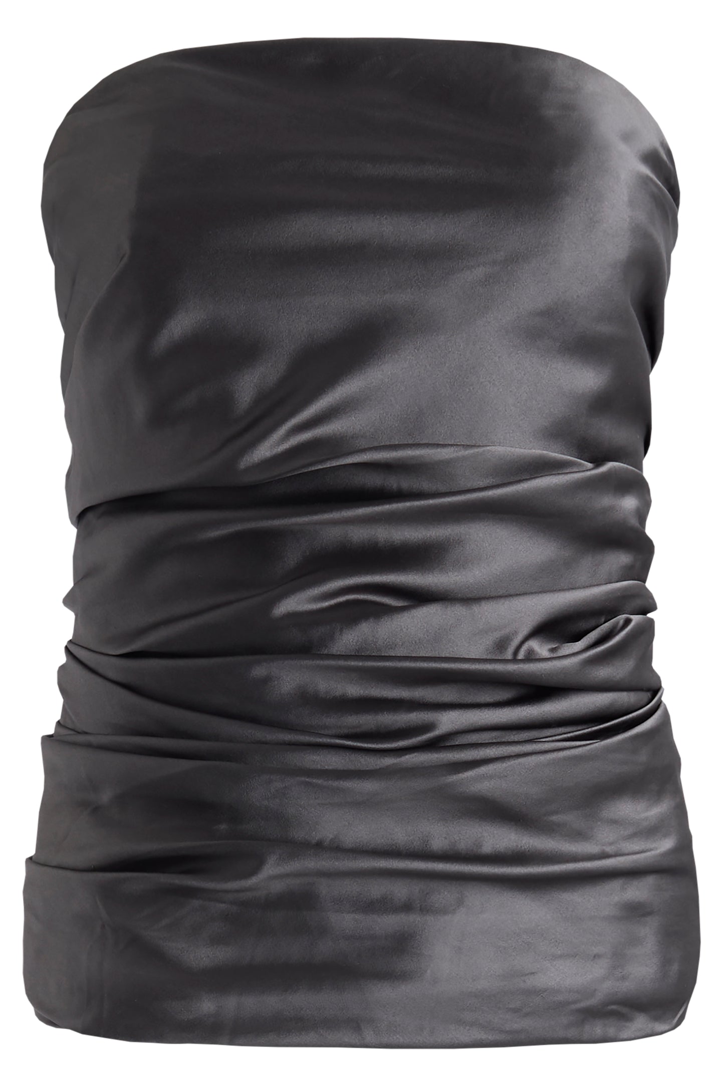 Vintage 1980's Ralph Lauren Grey Satin Corset Top