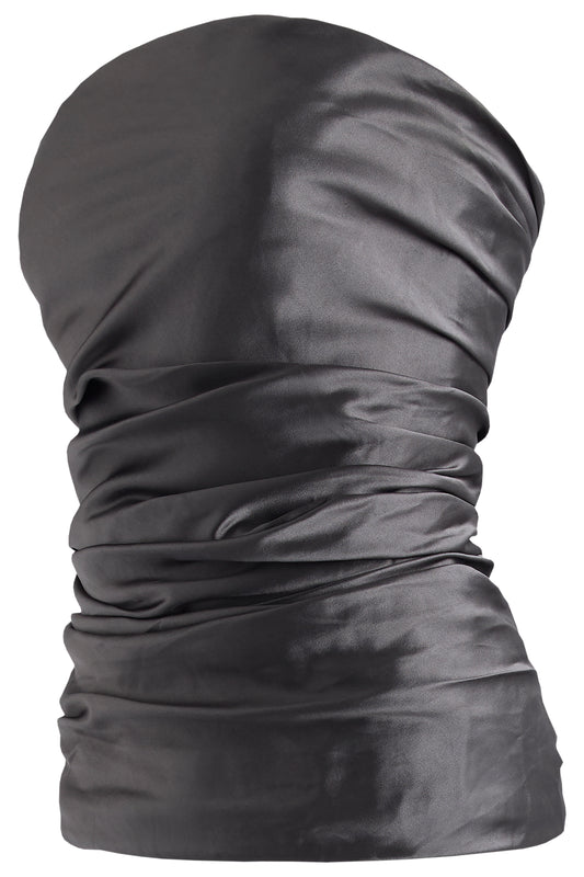 Vintage 1980's Ralph Lauren Grey Satin Corset Top