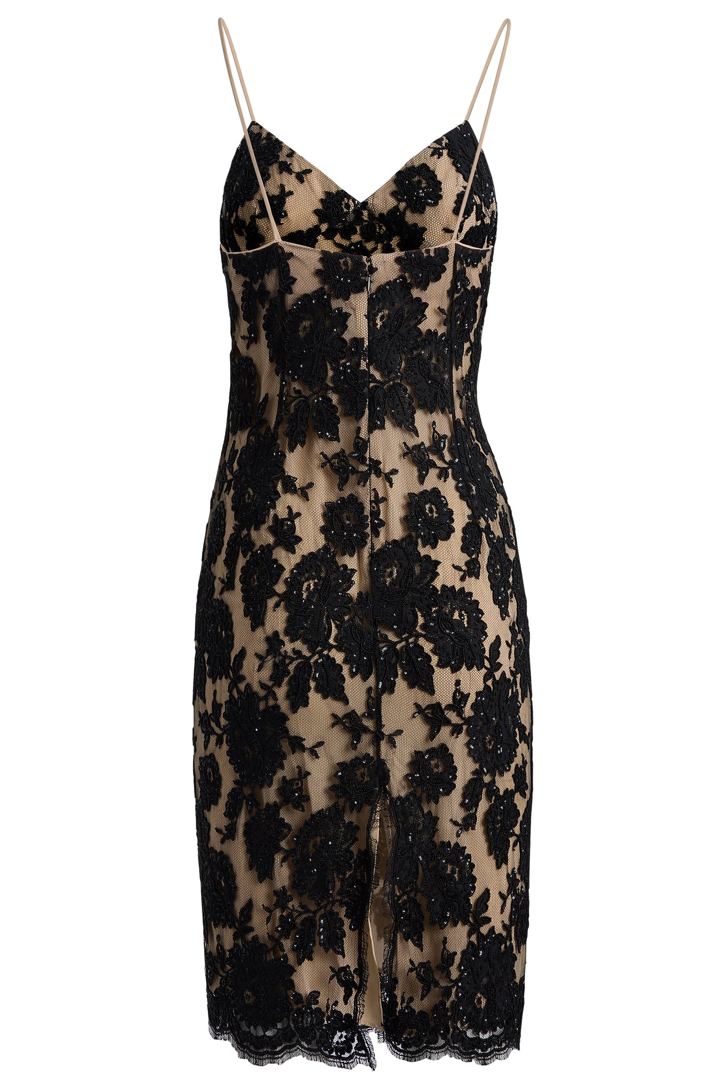 Vintage Celine F/W 2004 Beaded Evening Lace Black Dress