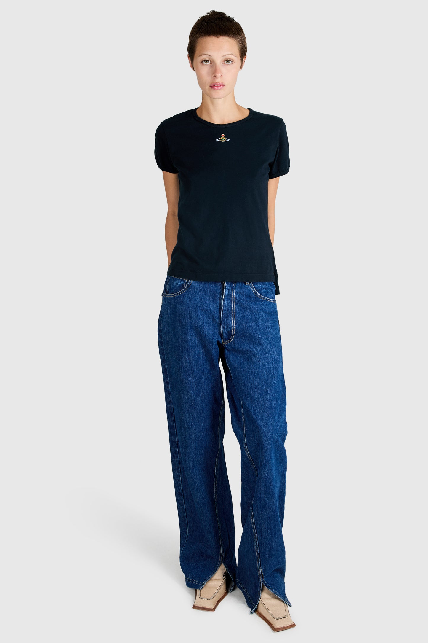 Vintage Vivienne Westwood Gold Label Navy Orb T-shirt