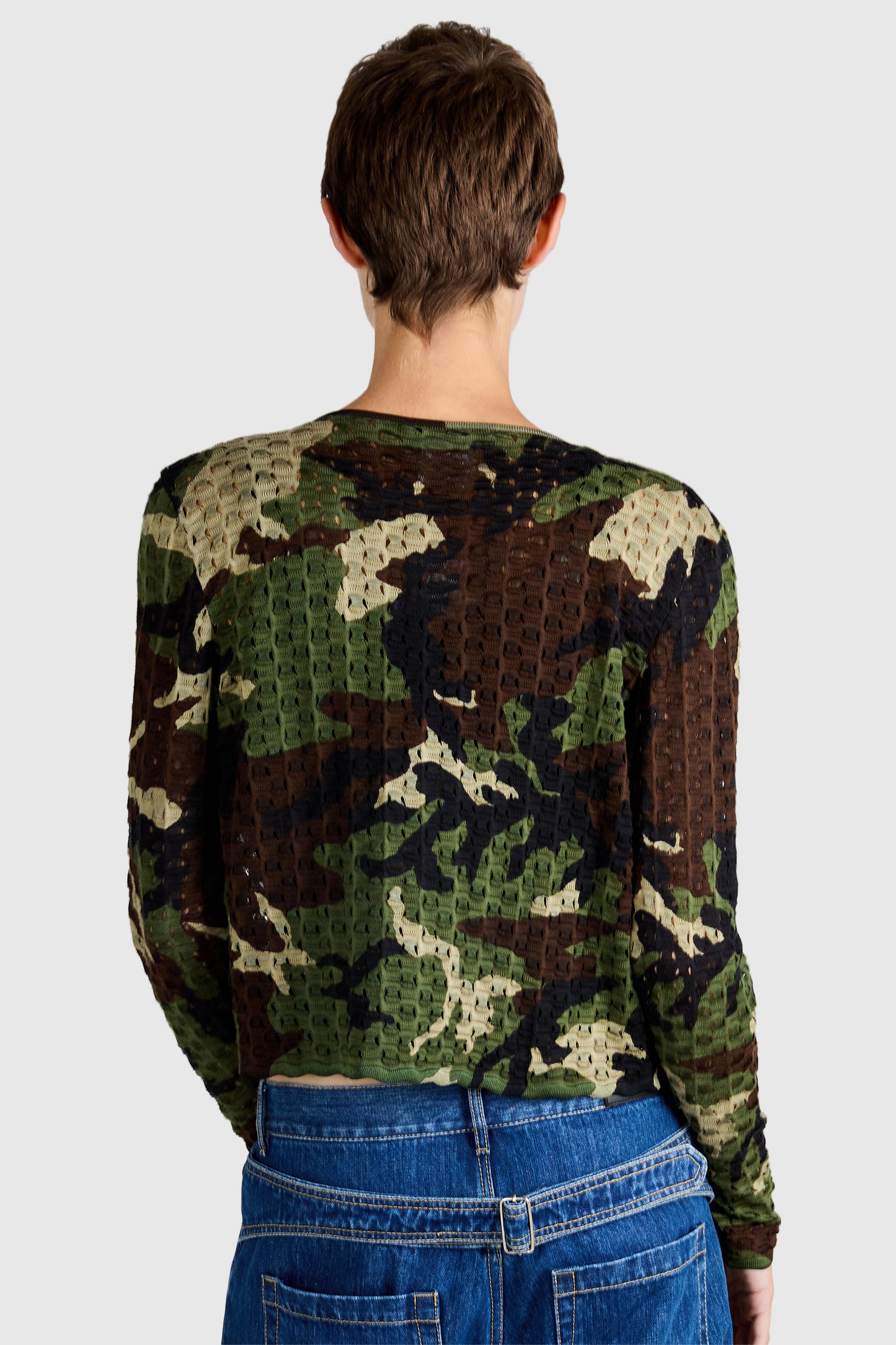 Vintage Christian Dior S/S 2001 Camo Print Cardigan Set