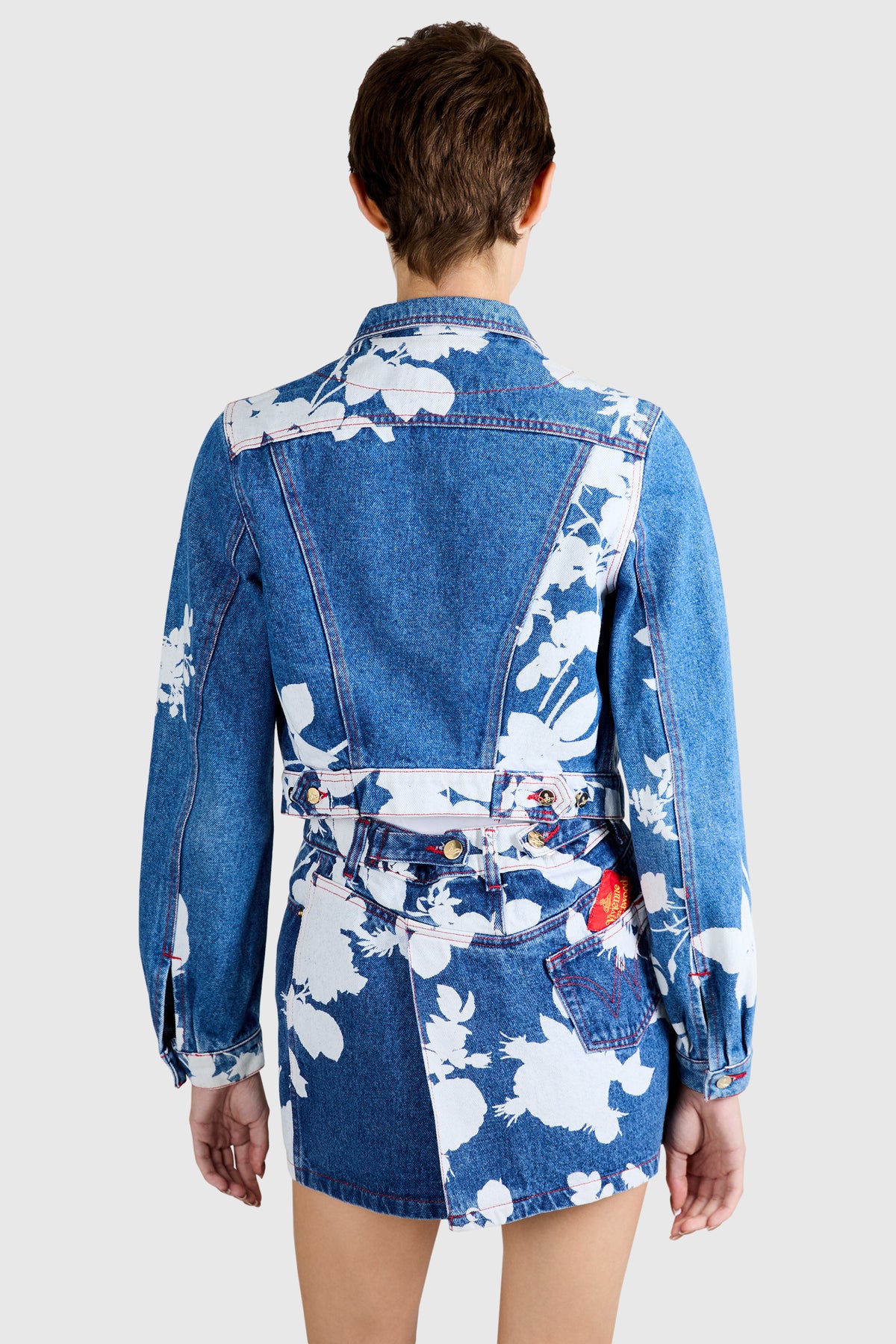 Vintage Vivienne Westwood S/S 1994 Floral Denim Set