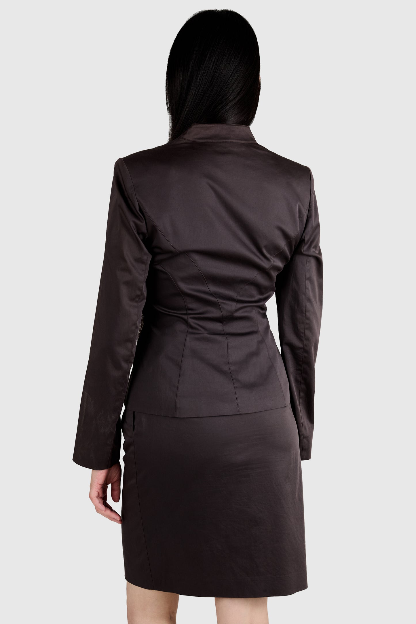 Vintage 2000's Thierry Mugler Brown Co Ord Set
