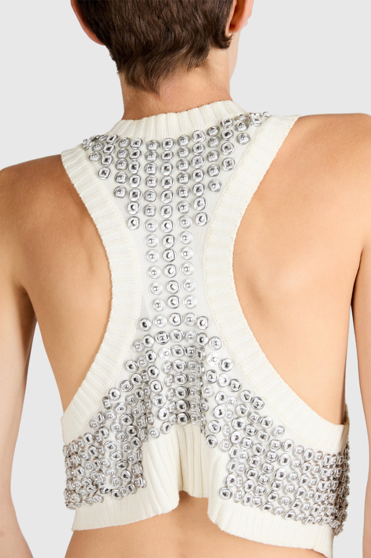 Vintage Temperley Silver Detailing Knit Vest