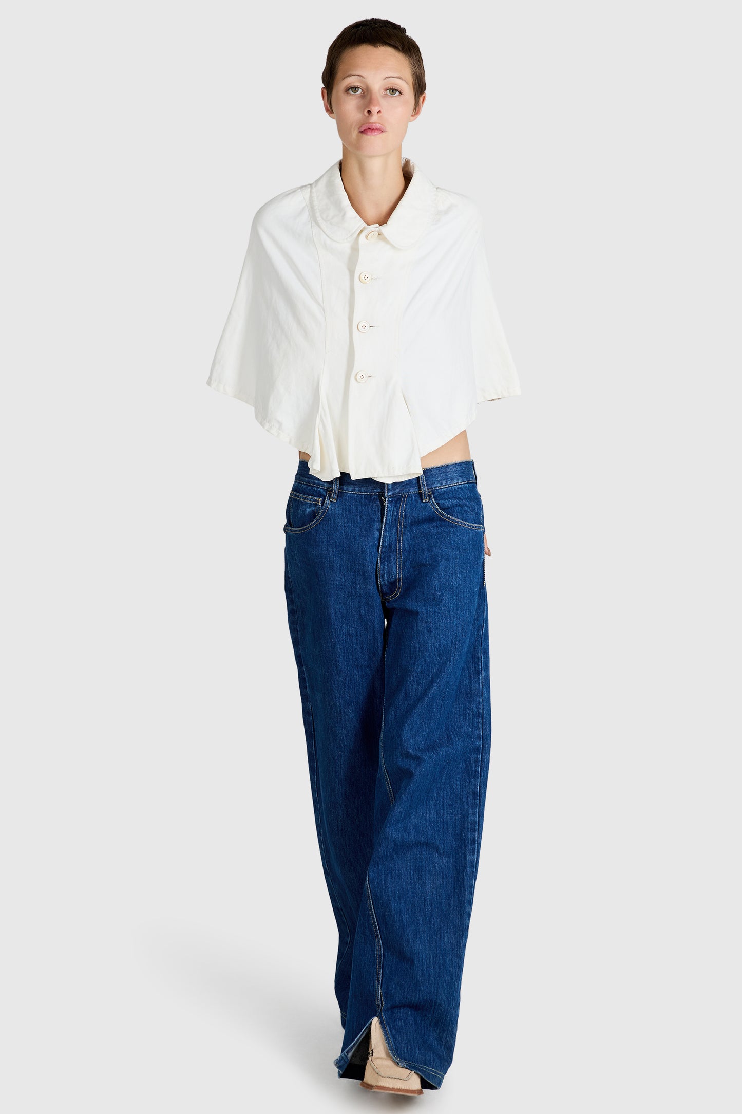 Vintage 2000's Comme Des Garçons White Cape