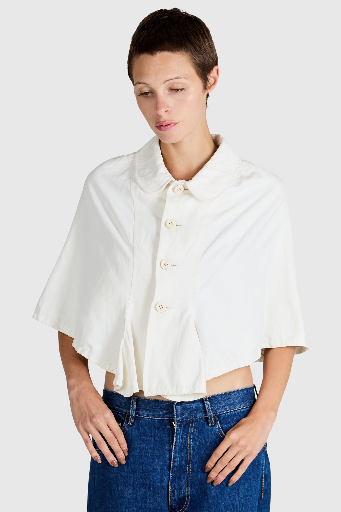 Vintage 2000's Comme Des Garçons White Cape