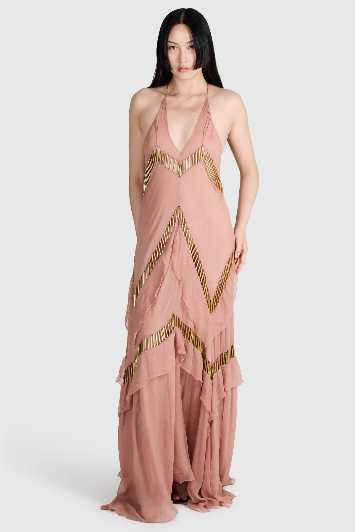 Alexandre Vauthier F/W 2015-2016 Pink Nude Gown