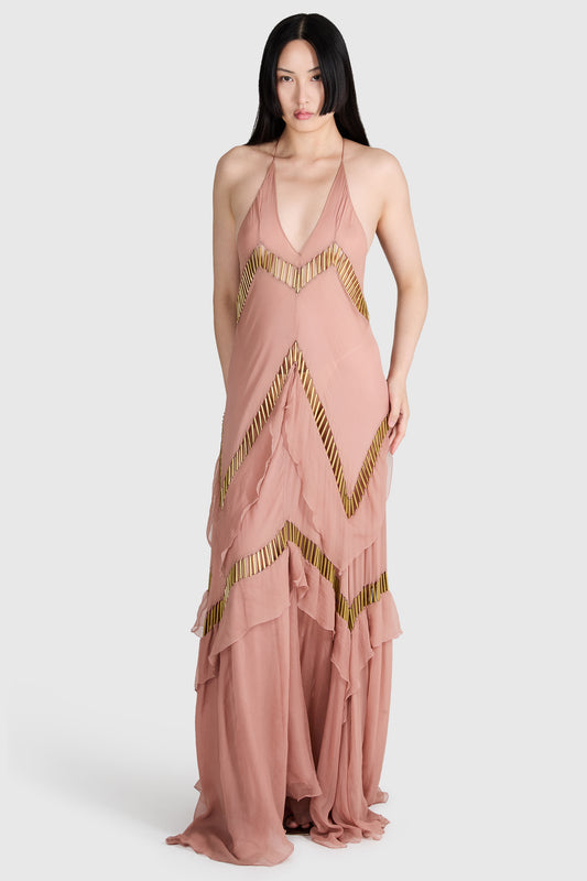 Alexandre Vauthier F/W 2015-2016 Pink Nude Gown