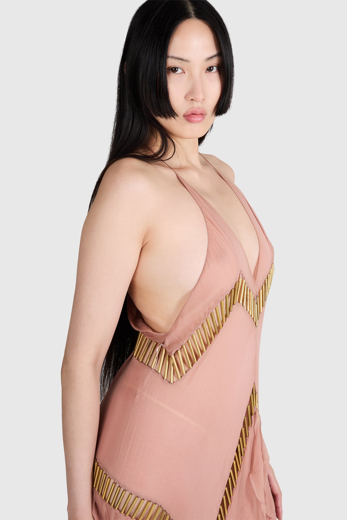 Alexandre Vauthier F/W 2015-2016 Pink Nude Gown
